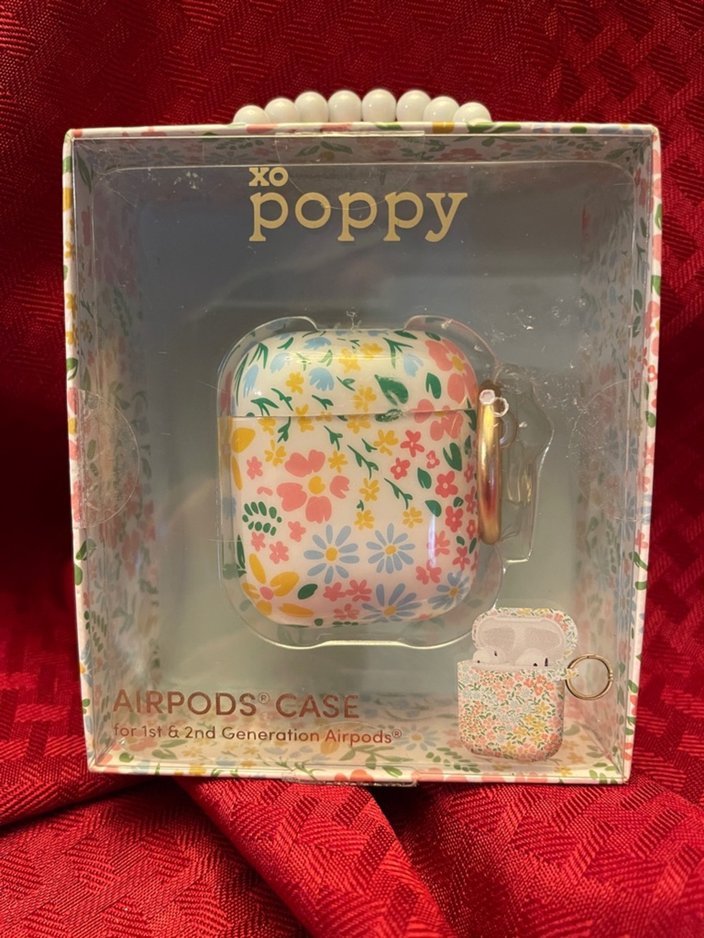 XO Poppy Floral AirPods Case Cover in Multi-Color